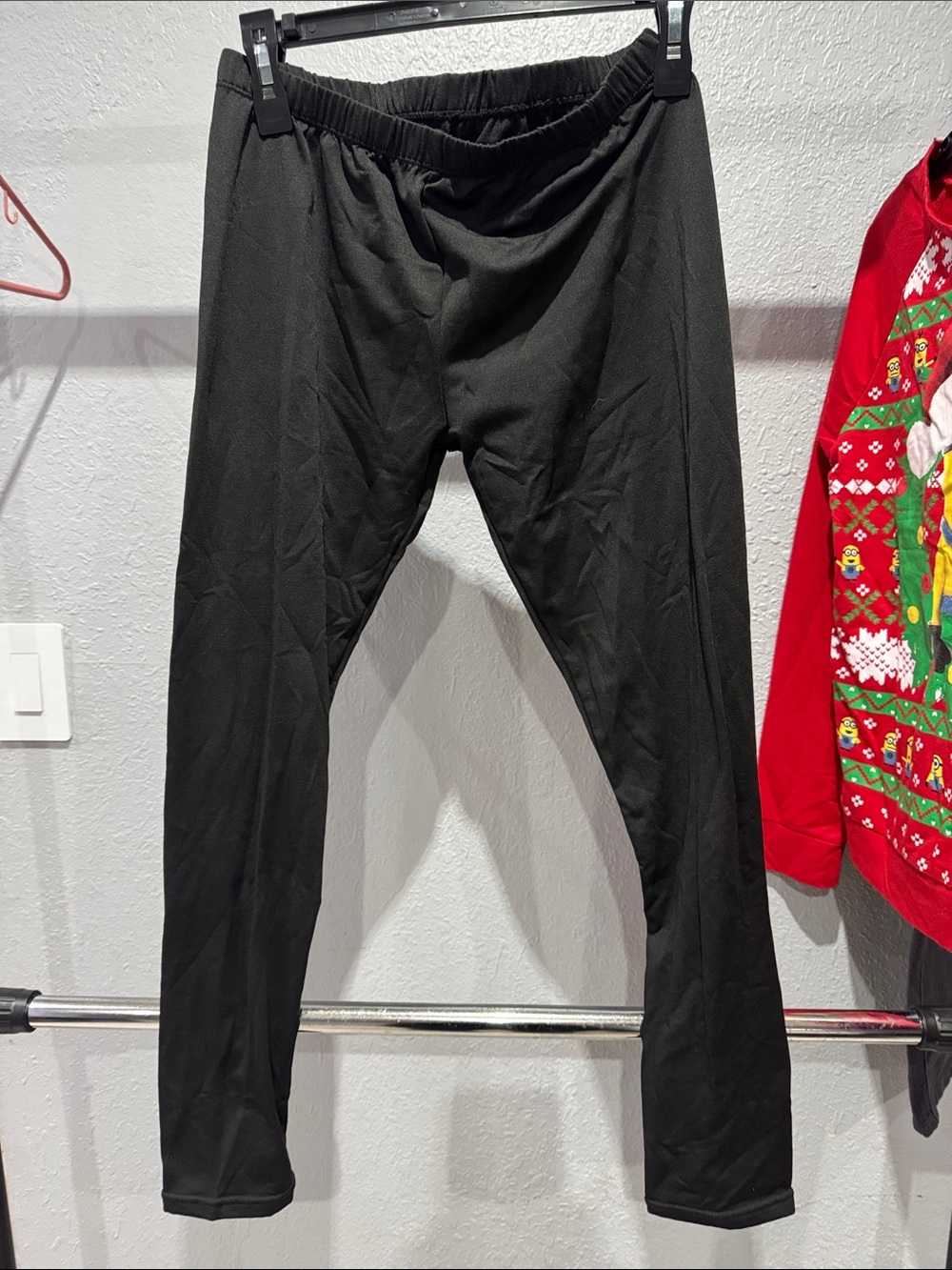 Women's Black Elastic-Waist Performance Leggings thermos